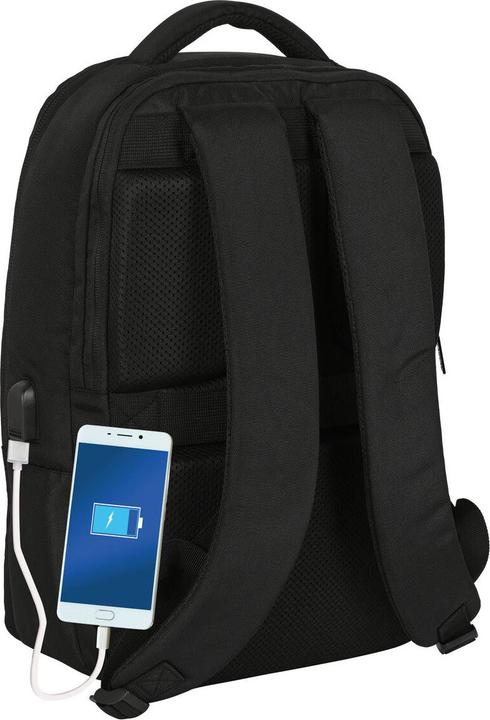 Produktbild Laptop- und Tablet-Rucksack mit USB-Anschluss Schwarz