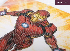 Actual product image Craft Buddy Ironman, card 18x18cm Crystal Art
