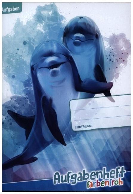 Immagine prodotto Quaderno A5 delfini colorati (A5, Righe, Copertina rigida)