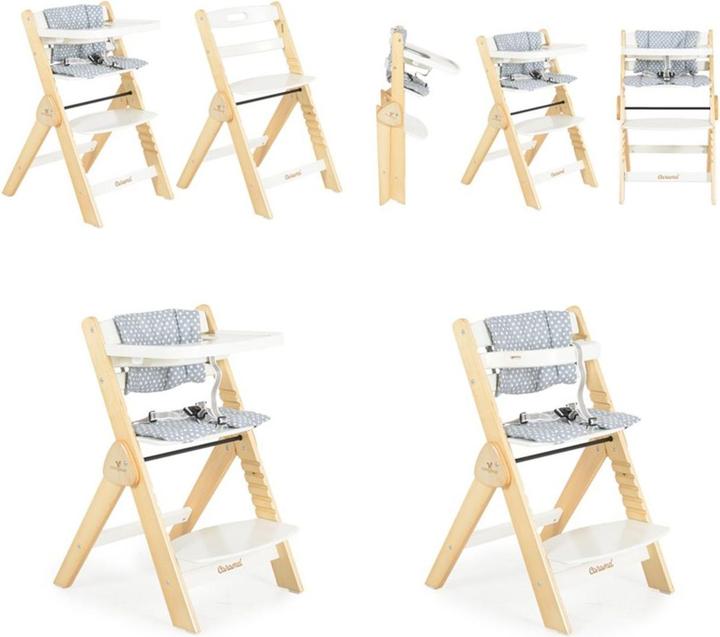 Actual product image Cangaroo Kinderhochstuhl Caramel Holz (Stair high chair)