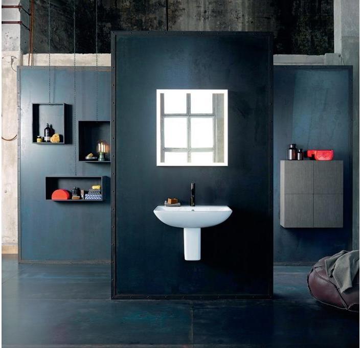 Actual product image Duravit Half-tall cabinet L-CUBE 700x243x800mm dark brushed oak (70 x 24.30 x 80 cm)
