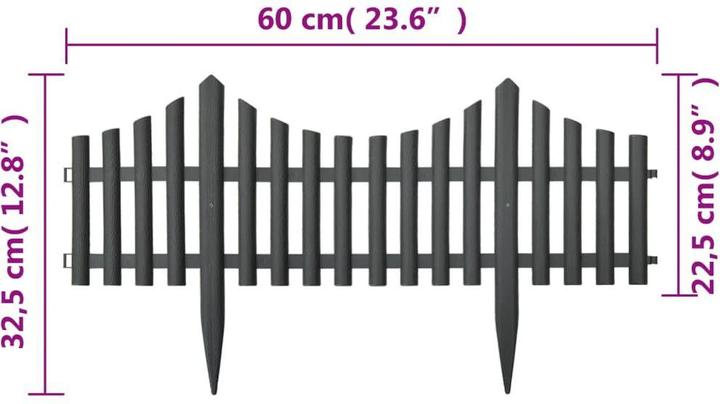 Produktbild vidaXL Rasenkante (65 cm)