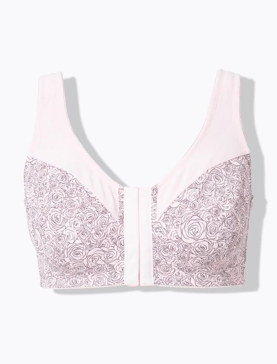 Actual product image Ulla Popken Rose Print Relief Bra (105 E)