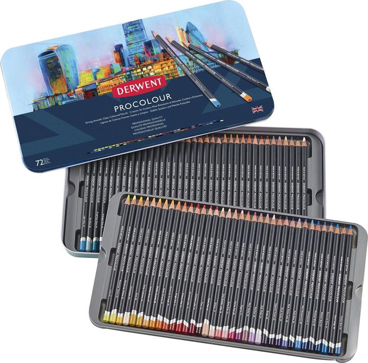 Produktbild Derwent Procolour Buntstifte (Mehrfarbig, 72 x)
