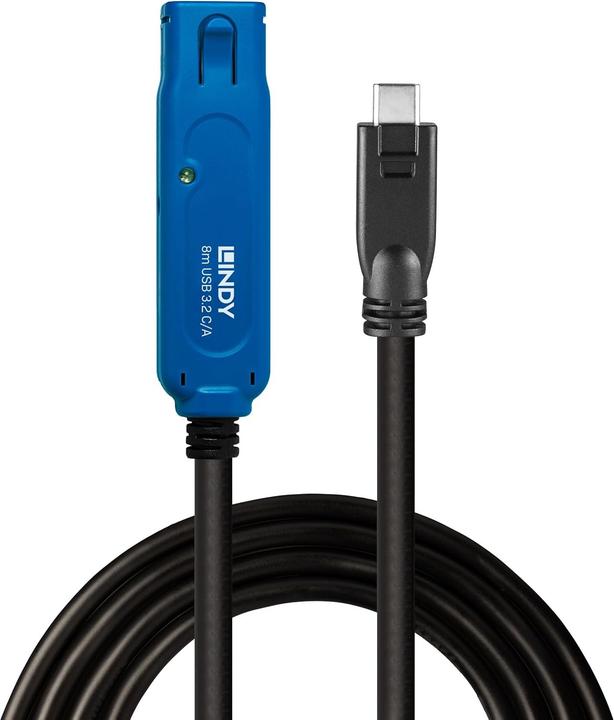 Actual product image Lindy 8m USB 3.2 Gen 1 C/A Active Extension Pro Up to 40m extension for a USB type A device on a (8 m, USB 3.2 Gen 1)