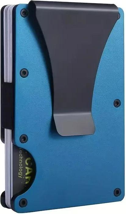 Only-Bags.Store Schlanke Brieftasche Vordertasche RFID-Blockierung Minimalistische Brieftasche Metall Brieftasche