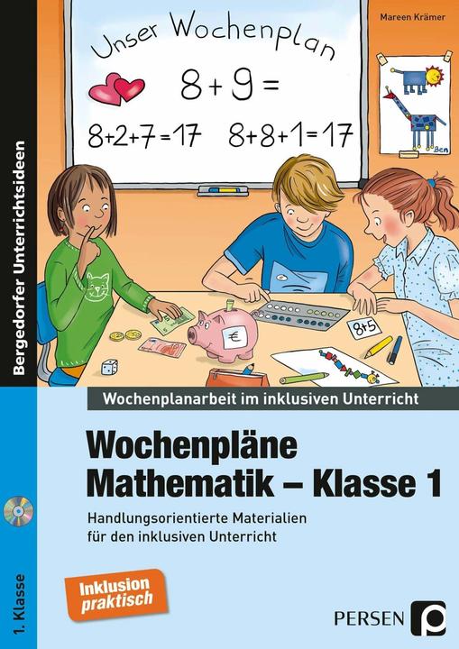 Produktbild Wochenpläne Mathematik - Klasse 1 (Deutsch, Mareen Krämer, 2017)