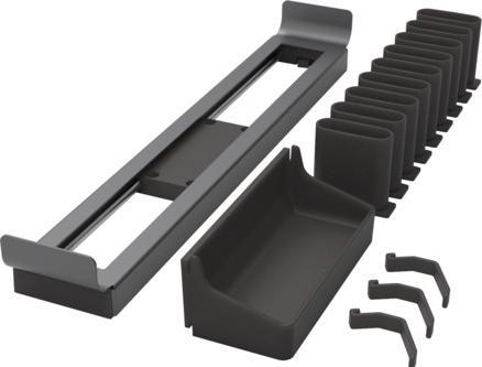 Peka Metall Porte-ceinture etcravate coulissant CONERO avec vide-poche