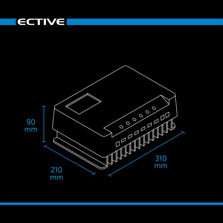 Actual product image Ective SC 60 Pro MPPT solar charge controller 12V/24V/36V/48V 60A