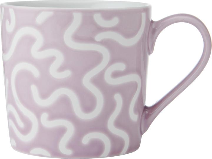 Purple, white swirls