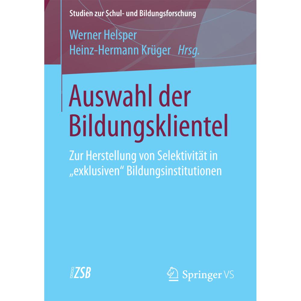 Auswahl der Bildungsklientel, Fachbücher von Werner Helsper, Heinz Hermann Krüger