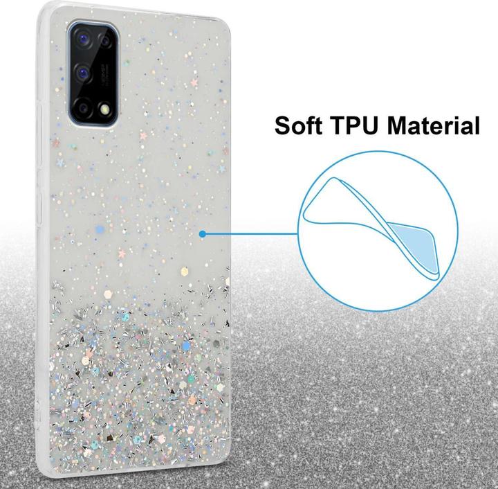 Immagine prodotto Cadorabo Custodia per Realme 7 4G TPU funkelnder Glitter (Realme 7)