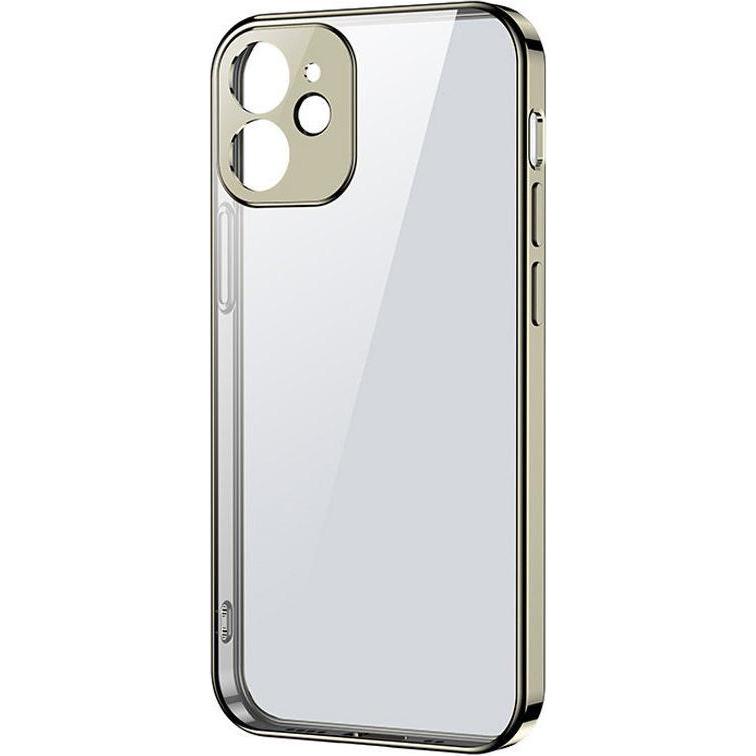 Joyroom New Beauty Series ultra thin case with electroplated frame for iPhone 12 Pro golden (JR-BP74 (Apple iPhone 12 Pr...