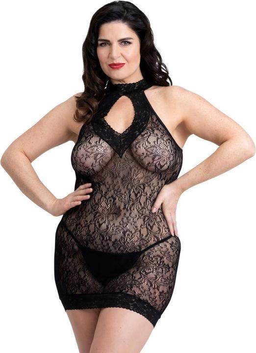 Actual product image Fifty Shades of Grey Captivate Plus Size Mini Dress One Size Queen - Black (XL)