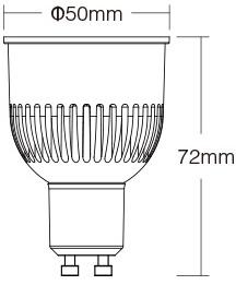 Produktbild Milight Smart LED Spot GU10 (GU10, 6 W, 550 lm, 6 x, E)