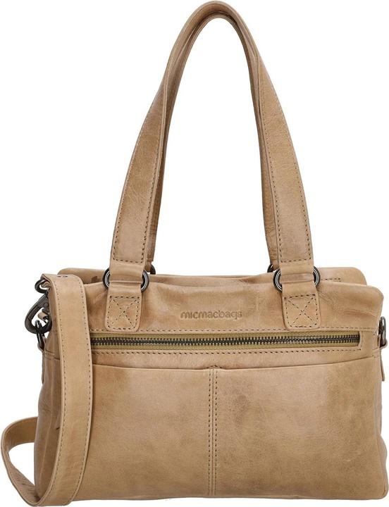 Produktbild Micmacbags Hide & Stitches Porto Handtasche Umhängetasche - Taupe - 100% Leder