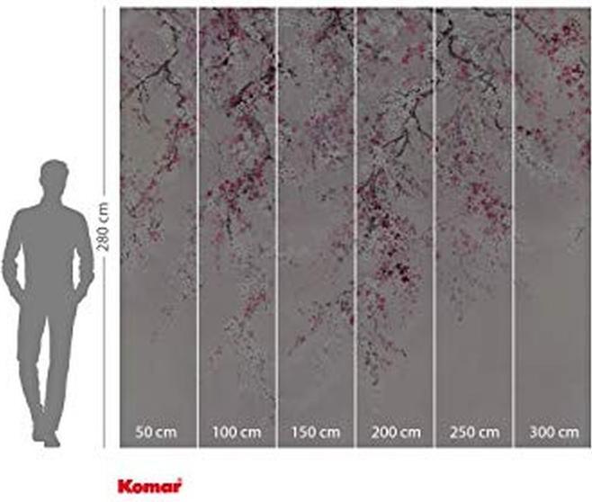 Komar Fototapete Vlies Ink INX6-013 Kirschblüten 6-tlg. 300 x 280 cm (300 x 280 cm)