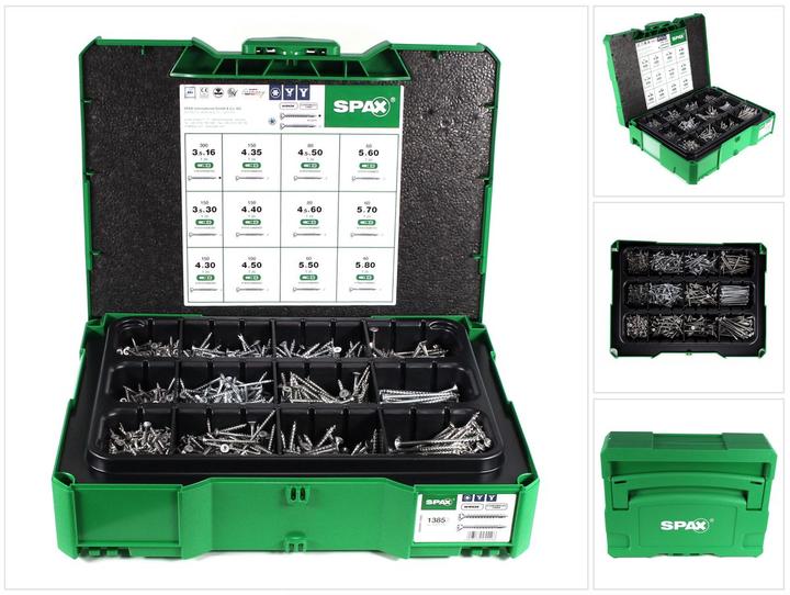 Produktbild Spax Montagekoffer T-Loc Systainer (1385 Schrauben pro Stück)