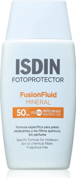 Actual product image Isdin Fusion Fluid Mineral (Suntan cream, SPF 50, 50 ml)