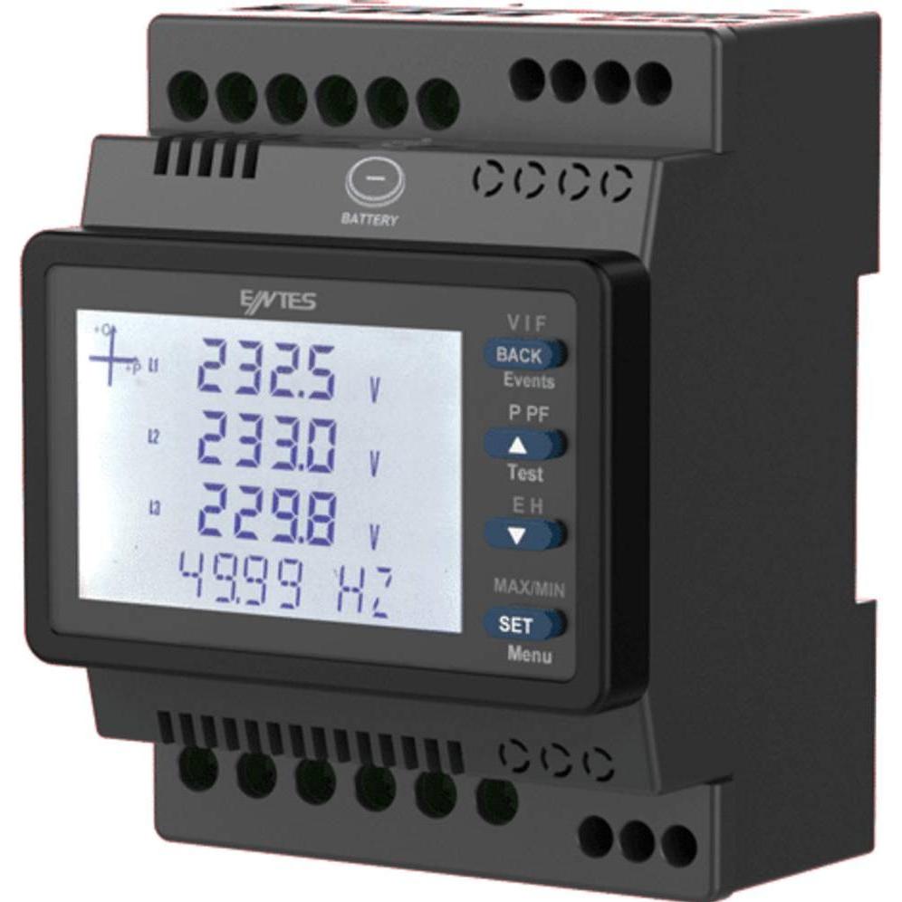 Entes, Multimeter, Digitales Hutschienenmessgerät Multimeter für Hutschiene