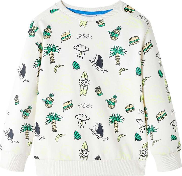 Actual product image VidaXL Children's sweatshirt light ecru 140,Material: 80 % cotton (140)
