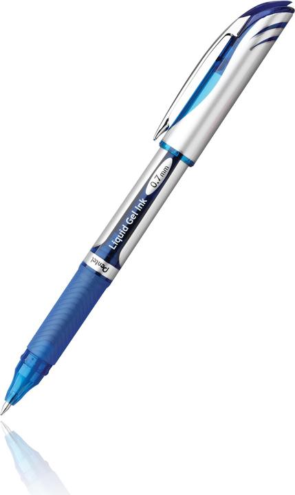 Actual product image Pentel Gel Writer EnerGell Liquid (Blue, Silver, 1x)