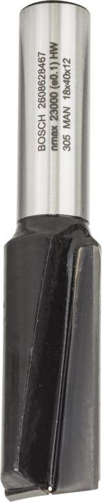 Produktbild Bosch Professional Zubehör Nutfräser, 12 mm, D1 18 mm, L 40 mm, G 81 mm