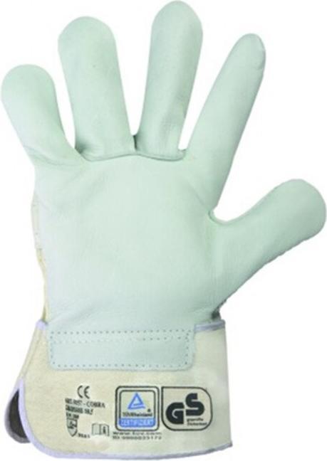 Image du produit Stronghand Gant CALCUTTA EN388 taille 12 cuir de vachette naturel double couture manchette caoutchoutée (12)