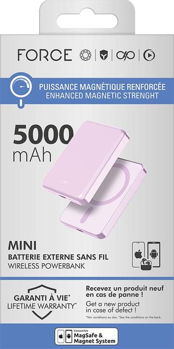 Actual product image Force Power 5000mAh MagSafe Powerbank (5000 mAh, 15 W, 18.50 Wh)