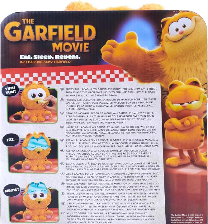 Productafbeelding Goliath Toys Garfield pluche figuur met geluid Baby Garfield 31 cm (30 cm)