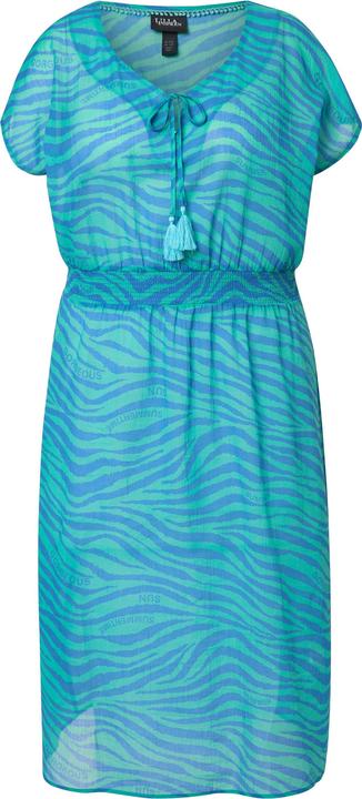 Actual product image Ulla Popken Summertime Zebra Print Cap Sleeve Dress (62)