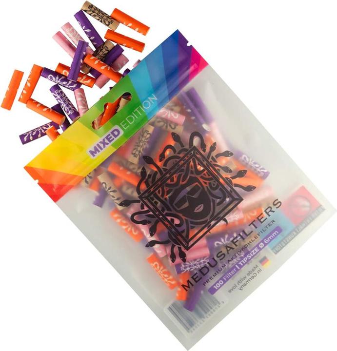 Actual product image Medusafilters 100 Pack - Mixed Edition - Hybrid Activated Carbon Filter