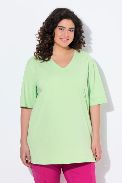 Produktbild Ulla Popken T-Shirt, V-Ausschnitt, Relaxed, Halbarm (42, 44)