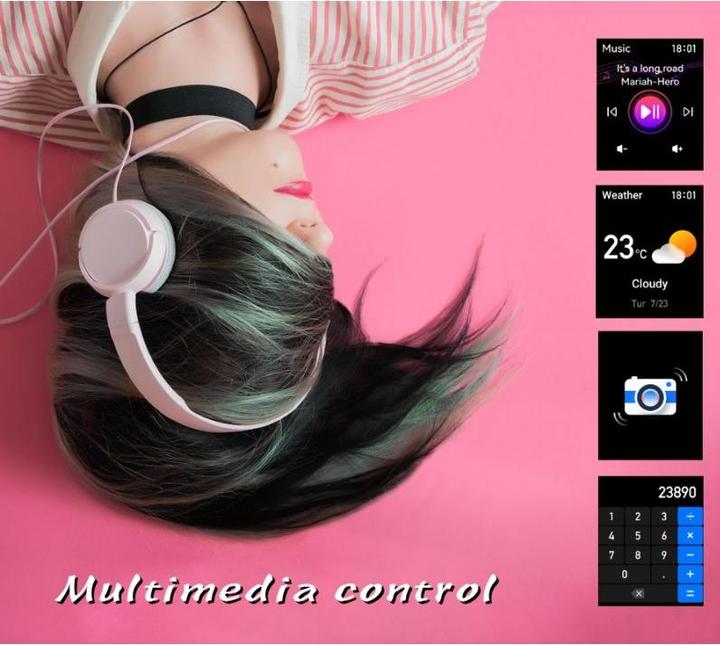 Produktbild RNCF31 SCHWARZ Damen-Smartwatch (40 mm)