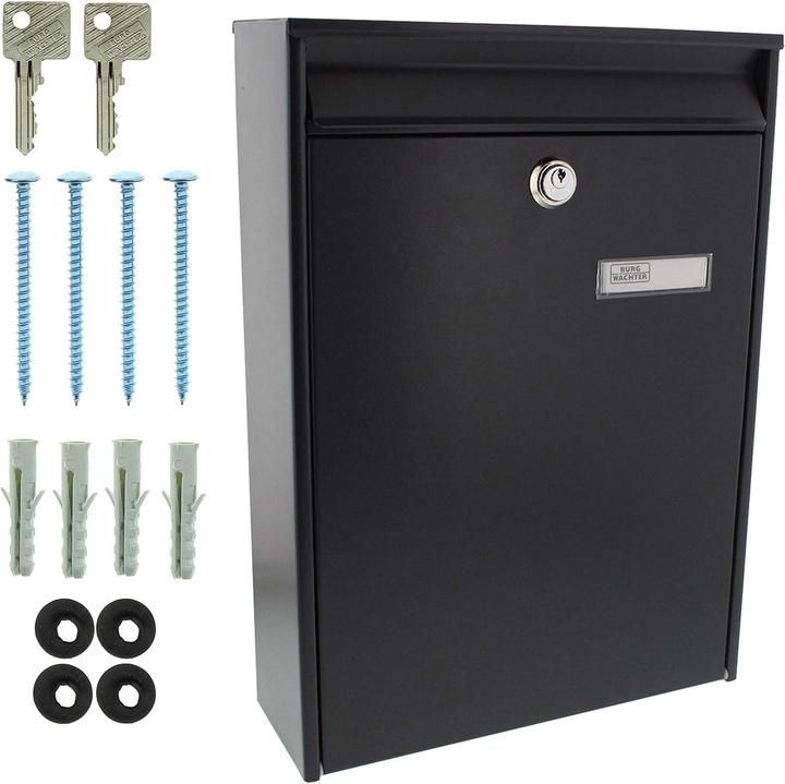 Image du produit Burg Wächter Leipzig 777 ANT Boîte aux lettres tôle d'acier anthracite (Leipzig 777 ANT)