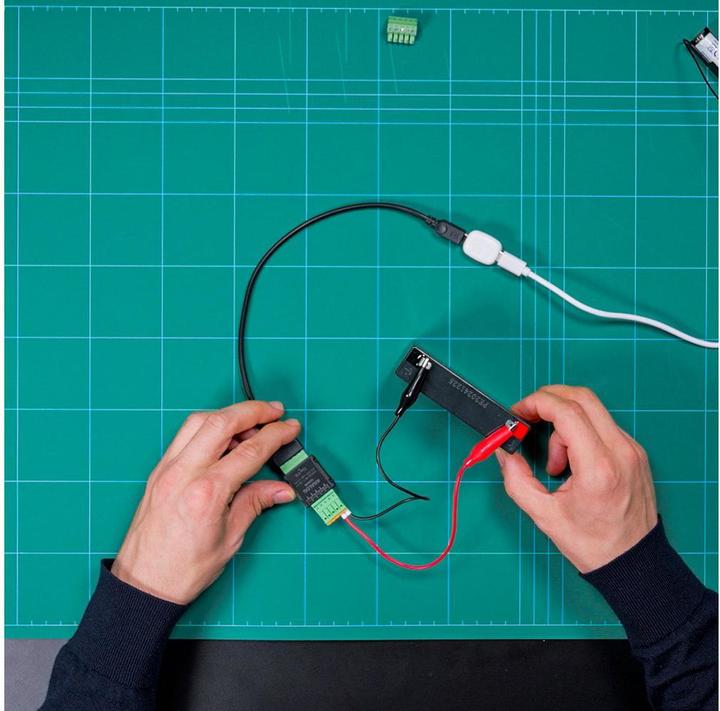 Actual product image Shelly · The Pill · Analog 0-30 V Add-on