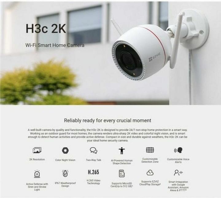 Produktbild EZVIZ H3C 3MP (2304 x 1296 Pixels)