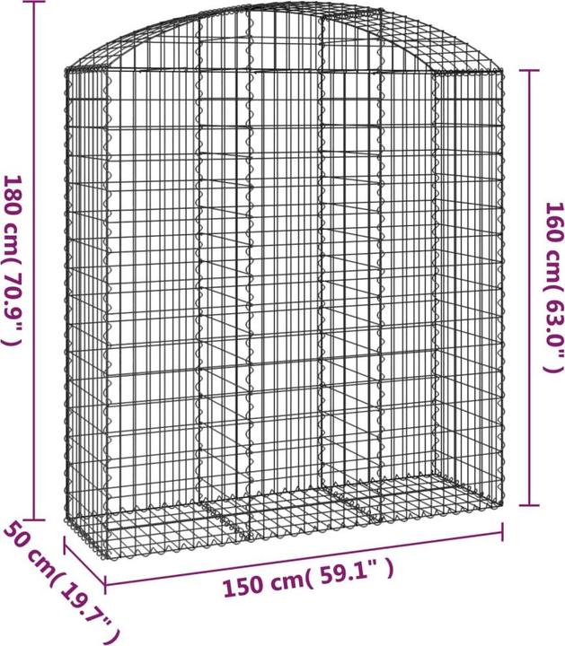 Image du produit vidaXL Gabionenkorb