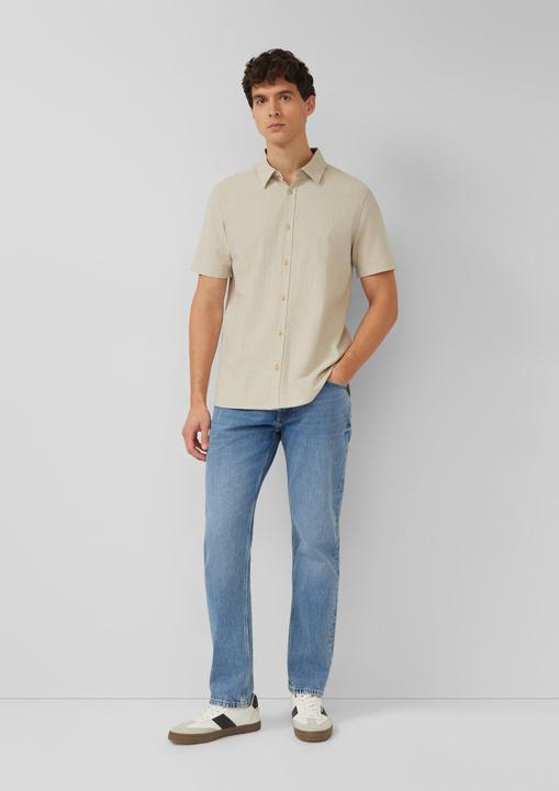Immagine prodotto s.Oliver Regular Fit: Strukturiertes Kurzarmhemd aus Baumwolle (S)