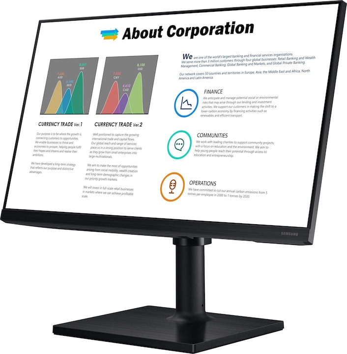 Actual product image Samsung F24T450FZU (1920 x 1080 pixels, 24")