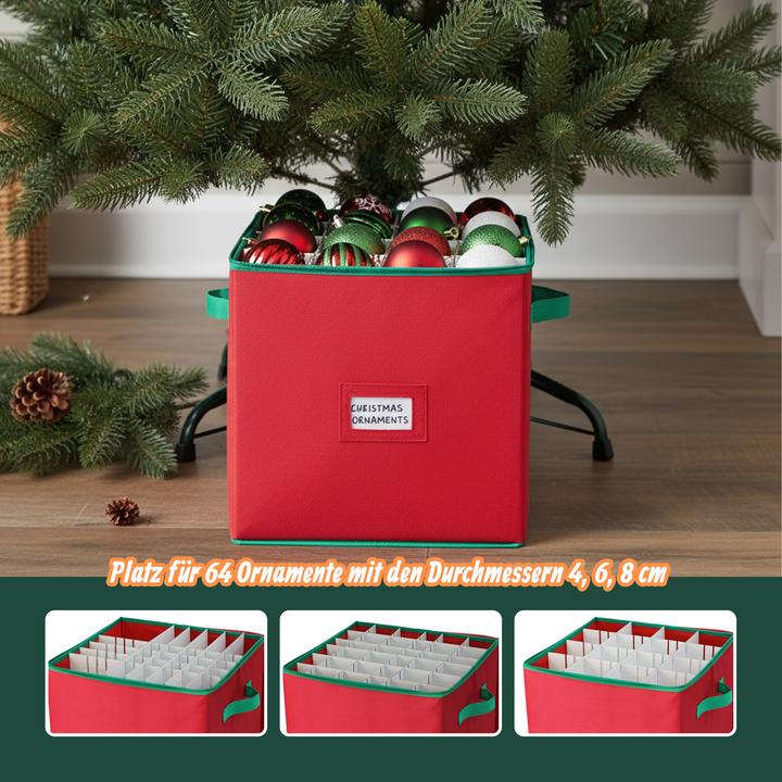 Produktbild Relaxdays Weihnachtskugel-Aufbewahrungsbox (33 cm)