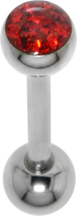 Image du produit Bijouteria Piercing langue (Cristallin, Résine époxy, Acier chirurgical 316L)