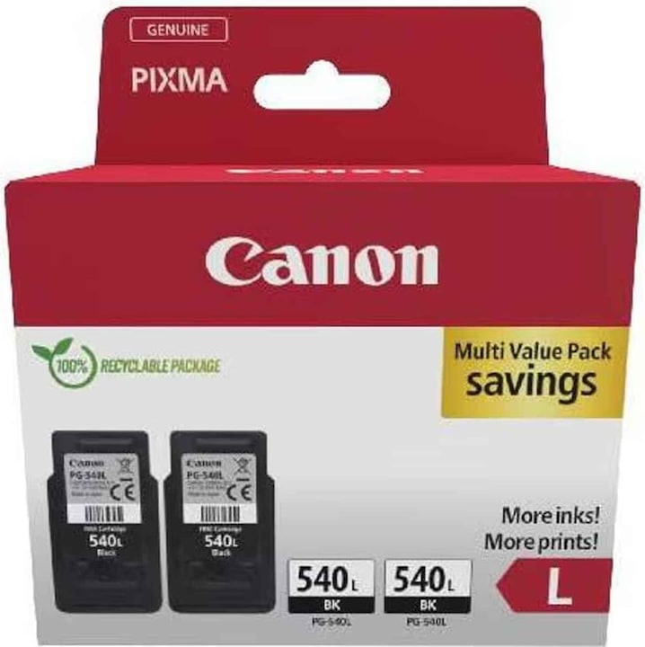 Actual product image Canon PG-540 L black Twin Pack (FC)