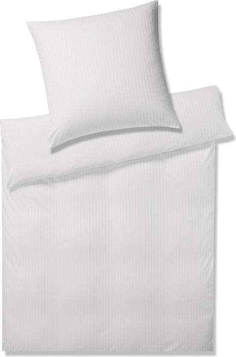 Elegante Solid Stripe (Bettwäsche Set, 135x200 cm)