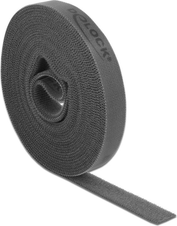 Delock Klittenband 5 m x 15 mm Grijs (15 mm)
