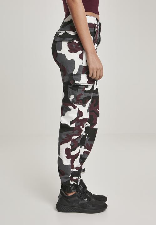 Immagine prodotto Urban Classics Pantaloni cargo camo a vita alta da donna (30)