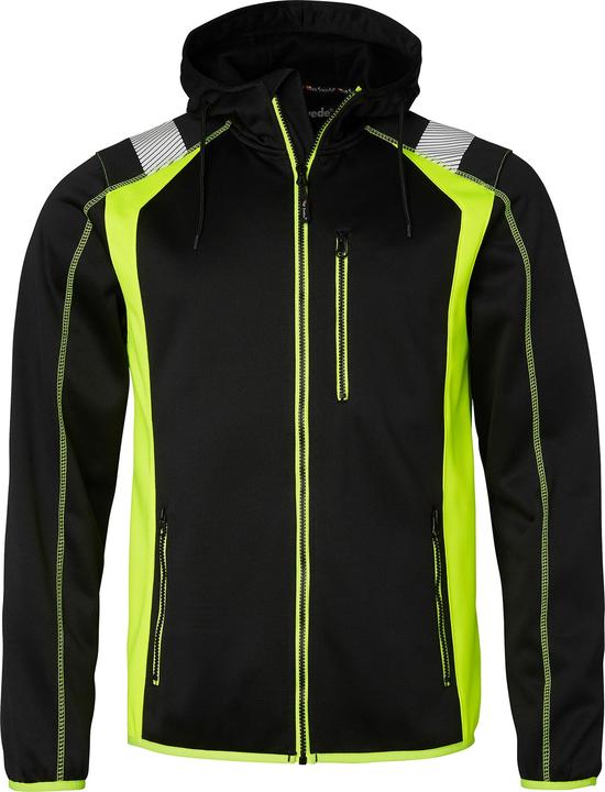 Actual product image Top Swede 276 Sweatshirt, unisex, M black/fluorescent yellow (M)