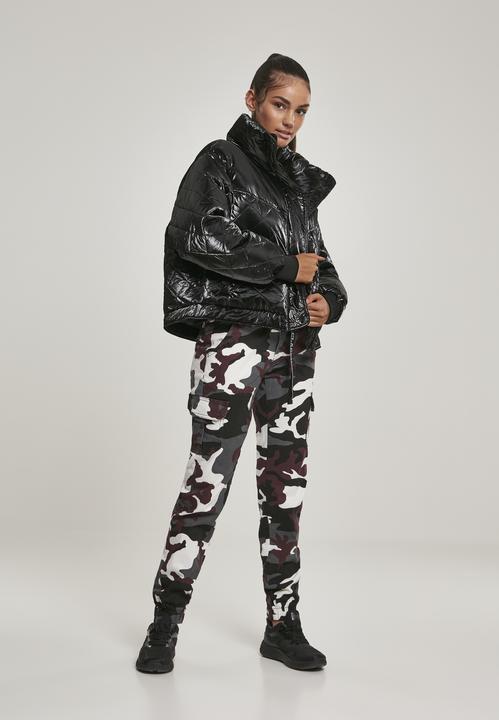 Immagine prodotto Urban Classics Pantaloni cargo camo a vita alta da donna (30)