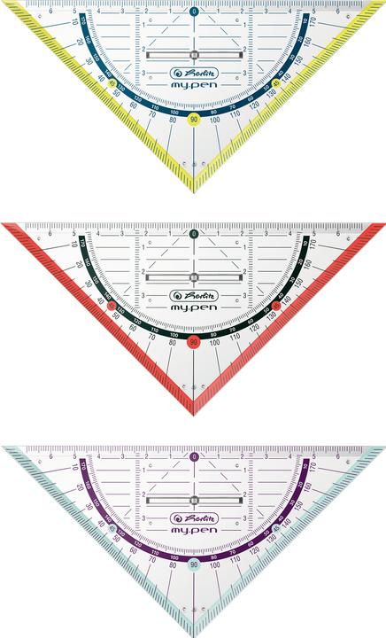 Actual product image Herlitz Geometry triangle 16 cm ass. (16 cm, Plastic)