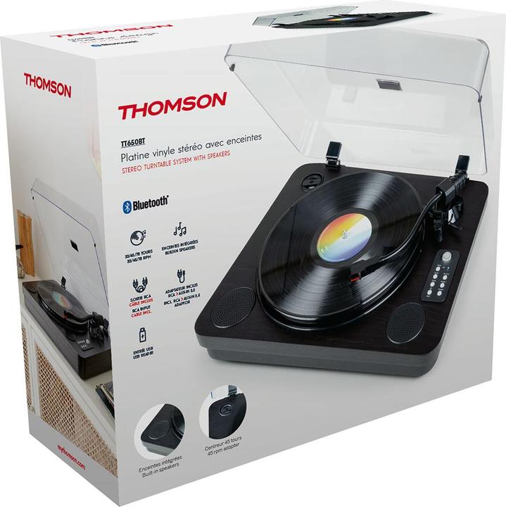 Actual product image Thomson TT650BT - Platenspeler - Zwart (Automatic)